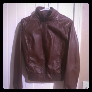 Faux leather jacket NWOT